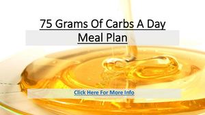75 Grams Of Carbs A Day Meal Plan