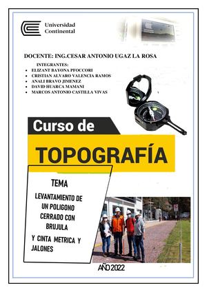 Informe De Uso De Brujula Y Cinta Metrica