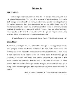 Calendrier Dictées 3 22 23