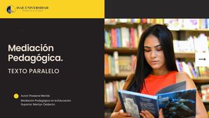 Mediación Pedagógica - Texto Paralelo