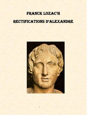 Rectifications D'alexandre