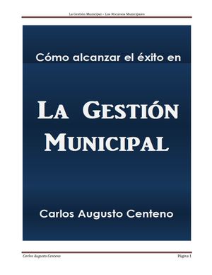 5 Los Recursos Municipales