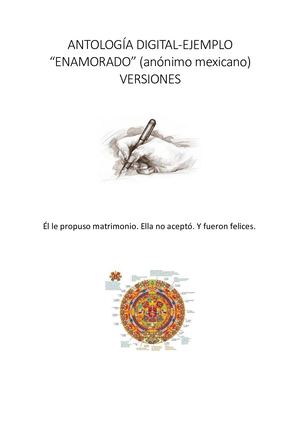 "Enamorado" (Anónimo mexicano) Versiones