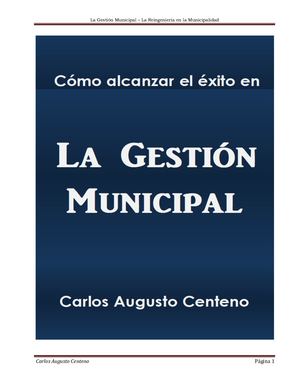 13 Reingeniería en la Municipalidad