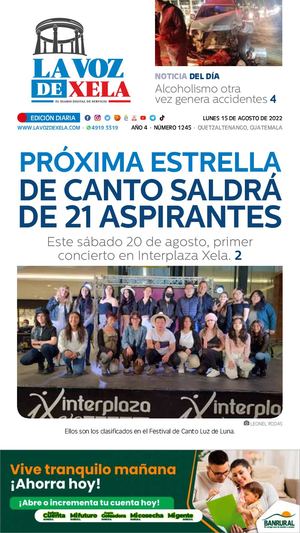 EDICIÓN DIGITAL #1245 del diario LA VOZ DE XELA