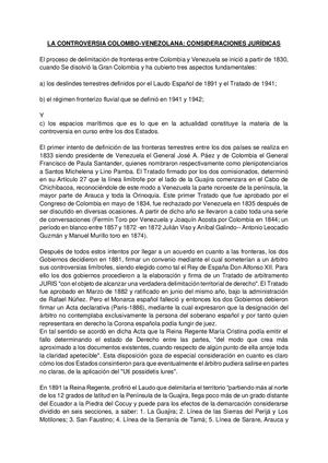 Controversia Colombo Venezolana