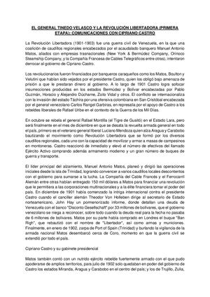 El General Tinedo Velazco Y La Revolución Libertadora Primera Parte