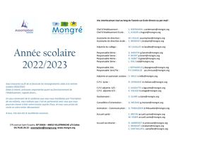 Circulaire 2022 2023