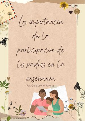 La Importancia De La Participación De Los Padres En La Enseñanza