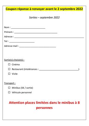 Coupon Réponse Septembre 2022 A5