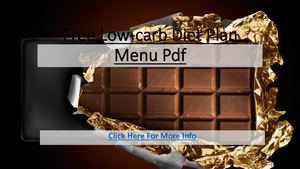 Free Low Carb Diet Plan Menu Pdf