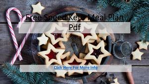 Free Speed Keto Meal Plan Pdf