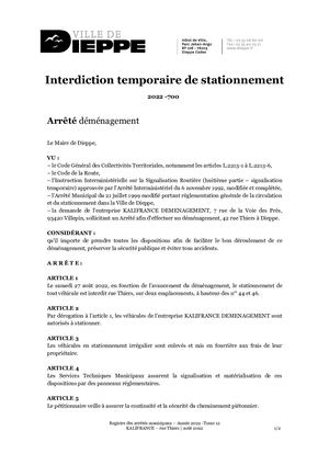 AR 700 - KALIFRANCE Thiers Août 2022