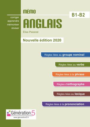 Extrait - Mémo Anglais B1-B2 - Génération 5