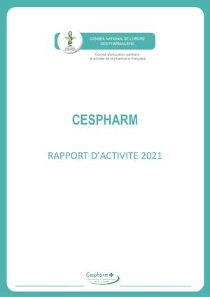 Rapport D'activité 2021 Cespharm