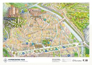 Plan de la Ville De Foix