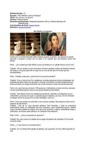 7A San Martín Y El Ajedrez Gabriel Pacho