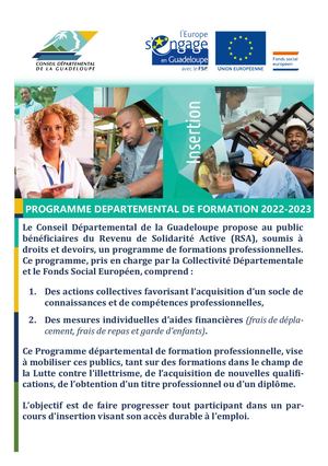 Flyer Programme Formations Collectives 2022 2023