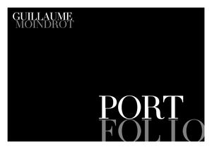 Portfolio Guillaume MOINDROT