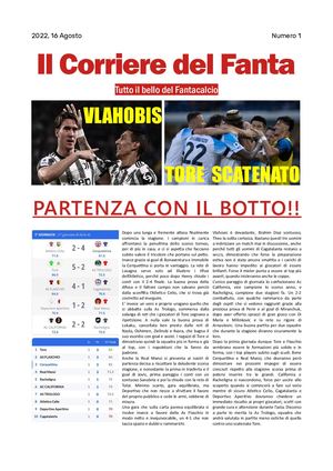 Corriere del Fanta num.1