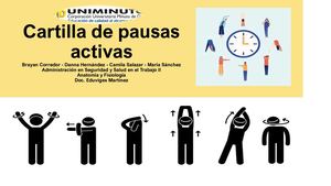 Cartilla De Pausas Activas Final