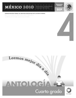Antología Cuarto Grado