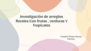 Arreglos De Frutas ,Verduras Y Tropicales Yosselin Rivera