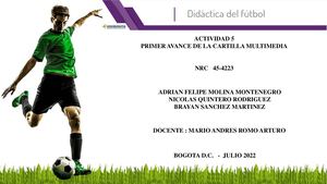 Cartilla Didactica De Futbol Act 14