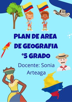 Plan De Area De Quinto Grado