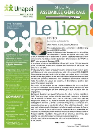 Le Lien N°13 Juillet 2022