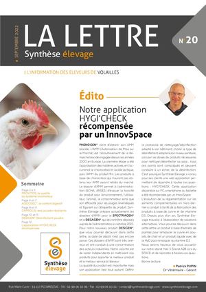Lettre Synthèse Elevage Volaille No20