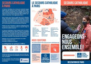 Plaquette delegation SECOURS CATHOLIQUE Paris
