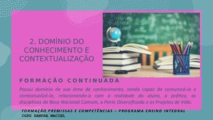 MAPA DAS COMPETENCIAS FORMAÇÃO CONTINUADA PARTE 1