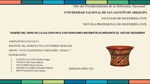 DISEÑO DEL KERO DE LA CULTURA INCA CON FUNCIONES MATEMÁTICAS MEDIANTE EL USO DE GEOGEBRA