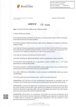 Paruton Arretes Du 22 Août 2022