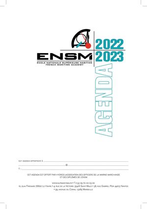 Agenda de l'ENSM 2022-2023