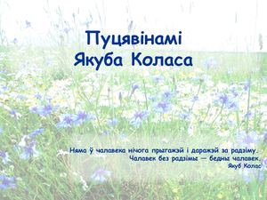 Пуцявінамі Якуба Коласа