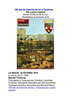 Lucien Laporte 1976 La Vie Du Rail