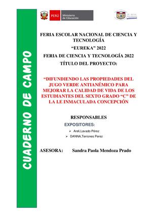 Cuaderno De Campo