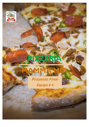Proy Pizzería Mamma Mía