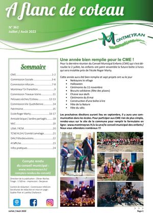 A Flanc De Coteau N°362 Juil Aout 2022