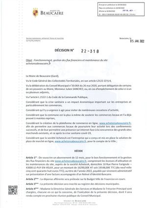 Parution Decision Du 24 Août 2022