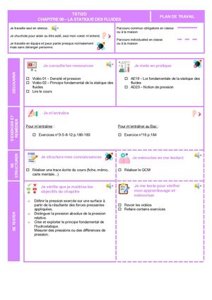 TSTI2D - (8) La statique des fluides