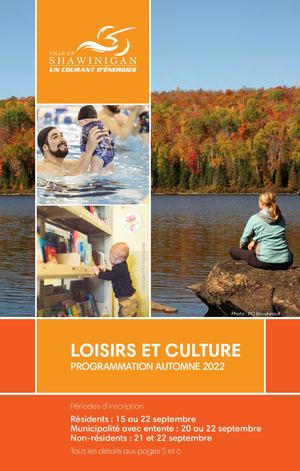 Programmation loisirs et culture - automne 2022 - Ville de Shawinigan