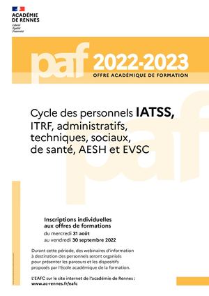 Paf Livret Cycle Iatss 22 23