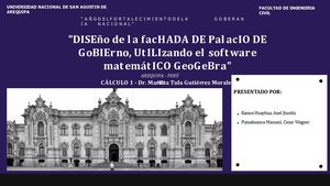 Diseño 2D del Palacio de Gobierno