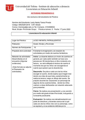 Actividad Pedagógica 5