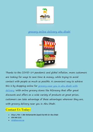 Grocery Online Delivery Abu Dhabi
