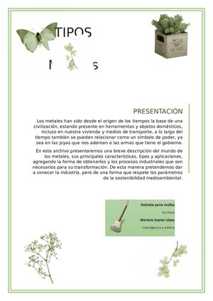 tipos de Metales Definitivo