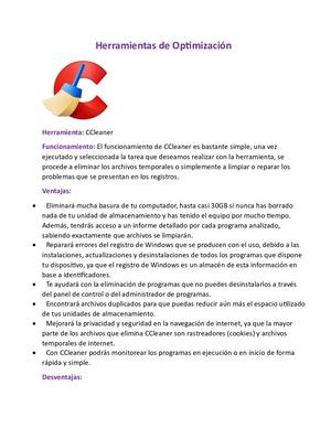 Herramientas de optimización de Windows